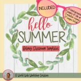 Summer Bitmoji Classroom Templates