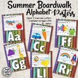 Summer Boardwalk Alphabet Posters | Letters, Pictures and Words