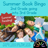 Summer Book Bingo for Transitioning 2nd grade to 3rd grade