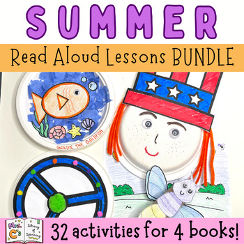 Preview of Summer Book Companion Read Alouds and Lesson Plans BUNDLE | Summer Activities