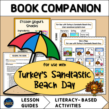 Preview of Summer Book Companion for Use with Turkey's Sandtastic Beach Day Speech Therapy