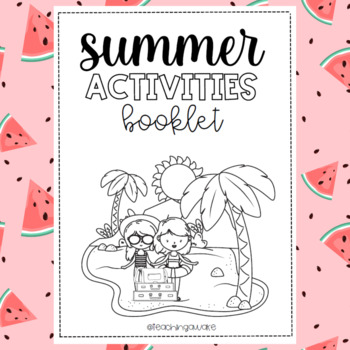 Preview of Summer Booklet Activities