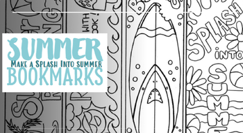 Preview of Summer Bookmarks