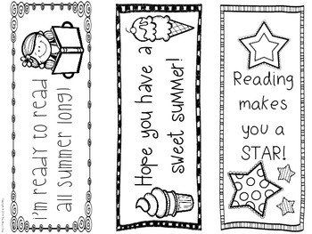 summer bookmarks by the busy class teachers pay teachers