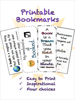 Preview of Printable Bookmarks