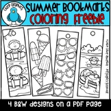 Summer Bookmarks Coloring Freebie
