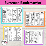Summer Bookmarks - Kinder | 1st | 2nd | 3rd | 4th
