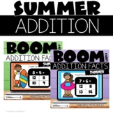 Summer Boom Cards™ Addition Facts to 20 Bundle for 1st and