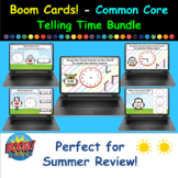 Fall Semester Boom Cards - Telling Time Bundle (15 min - 6
