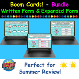 Fall Semester Boom Cards - Written Form, Expanded Form and