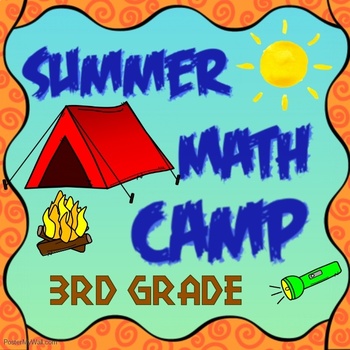 Preview of Summer Break 3rd Grade Math Summer Packet for Review of 3rd Grade Math Standards
