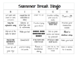 Summer Break Bingo