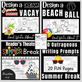 Summer Break Bundle Readers Theater, Writing Prompts, Desi