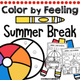Summer Break Color by Feeling Worksheets