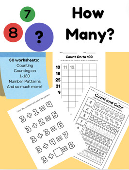 Preview of Summer Break | "How Many?" Math | Workbook