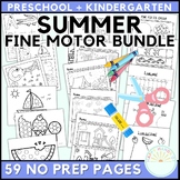 Summer Break PreK BUNDLE Preschool Summer Packet, Cutting,