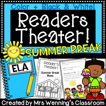 Preview of Summer Break Readers Theater Book! Grades 1 and 2!