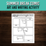 Summer Break Reflection Comic | Printable Art and Writing 