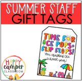 Summer Break Staff Gift Tags