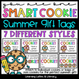Summer Break Gift Tags for Students One Smart Cookie Tags 