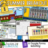 Summer Breakout using Google Forms | End of Year Escape