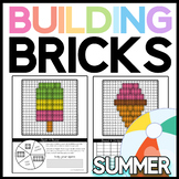 Summer Brick Building Mats: Math & Reading Activities