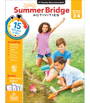 Preview of Summer Bridge Activities 3rd to 4th Grade Workbook | Summer Learning | 704699-EB