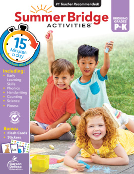 Preview of Summer Bridge Activities PreK to K Workbook | Summer Learning | 704695-EB