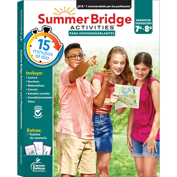 Preview of Spanish Summer Bridge Activities 7-8 Grade Workbook | Summer Learning 705440-EB