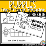 Summer Bubbles - Ten-Frame Reader - Interactive Math Book FREEBIE