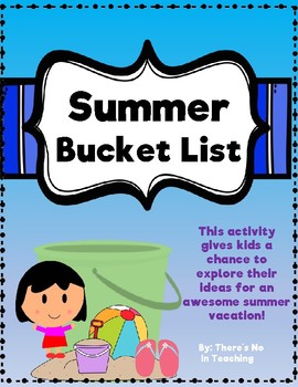 Preview of Summer Bucket List Freebie