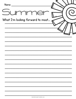 Summer Bucket List Book by Ashley's Goodies | Teachers Pay Teachers