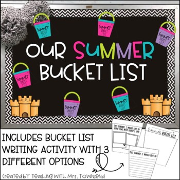 Download Summer Bucket List Bulletin Board Set Writing Activity Printable Svg
