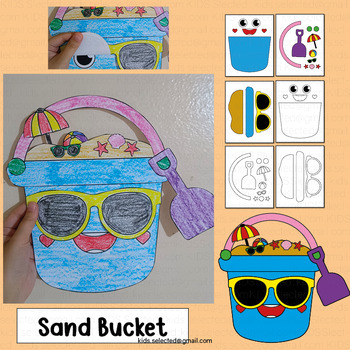 sand bucket coloring page