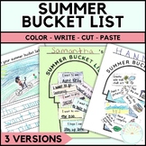 Summer Bucket List Craft, End of Year Craftivity, Summer B