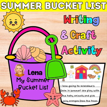 Preview of Summer Bucket List Craft End of the Year Activities Kindergarten Bulletin Board
