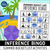 Summer Bucket List Making Inferences Bingo Game