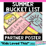Summer Bucket List Partner Poster: End of Year: A 4-Panel 