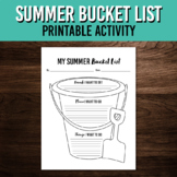 Summer Bucket List Printable Activity | May, June, and Jul