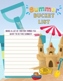 Summer Bucket List, Summer Break Wish List, Summer To Do L