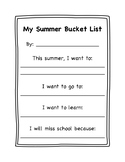 Summer Bucket List Template