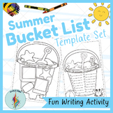 Summer Bucket List Template Set: End of Year Writing & Col