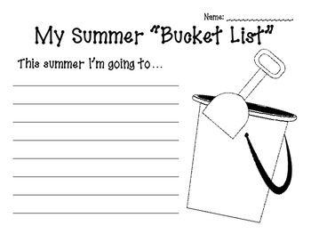 bucket list essay