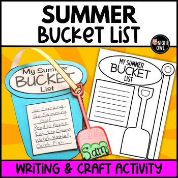 Preview of Summer Bucket List End of the Year Writing Craft
