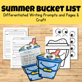 Summer Bucket List Writing Craftivity - Writing Prompts & 