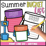 End of the Year Writing - Summer Bucket List Craft