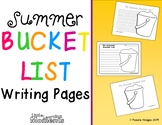 Summer Bucket List Writing Pages