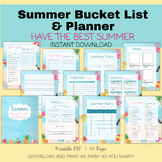 Summer Bucket List and Summer Planner