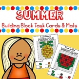 Summer Building Brick Mats and Task Cards