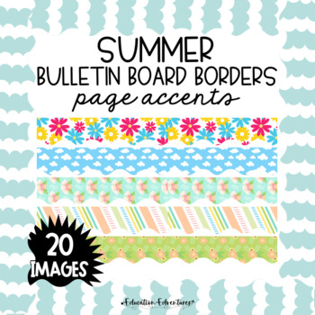 Summer Bulletin Board Borders Page Accents Clipart Tpt Seller Toolkit